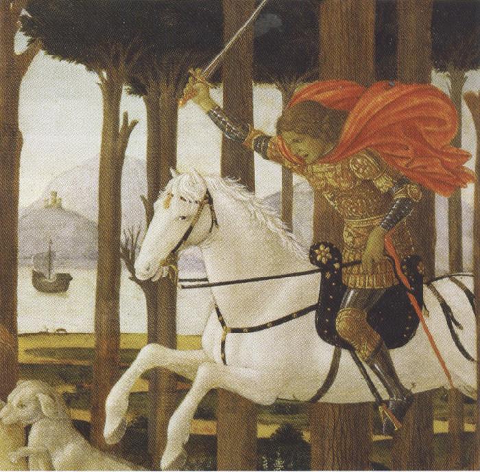 Sandro Botticelli Novella di Nastogio degli Onesti (mk36) China oil painting art